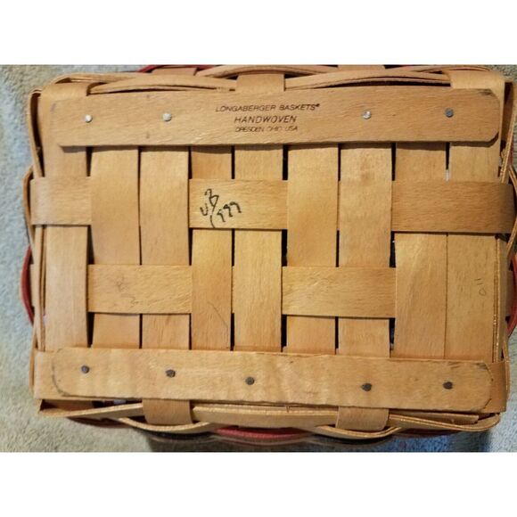 Vintage Longaberger 1999 All American Collection Blue Ribbon Bread Basket - Picture 6 of 7